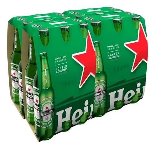 Cerveja Heineken Long Neck 330ml - Caixa 24un