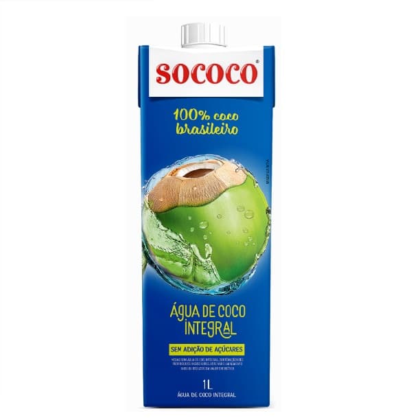 Agua de Coco Sococo 1L - Caixa 12un