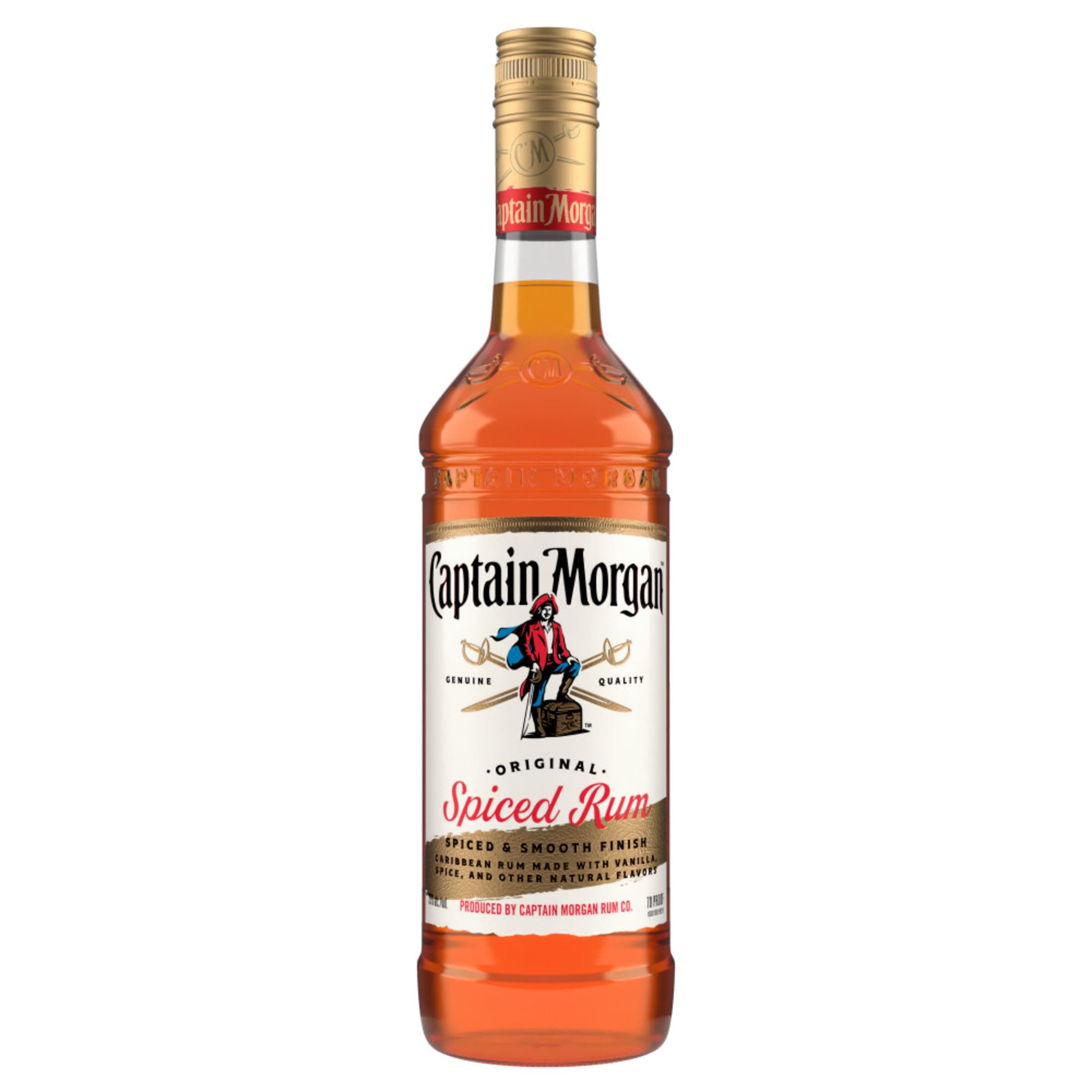 Rum Captain Morgan Spiced 750ml - Cx 12un